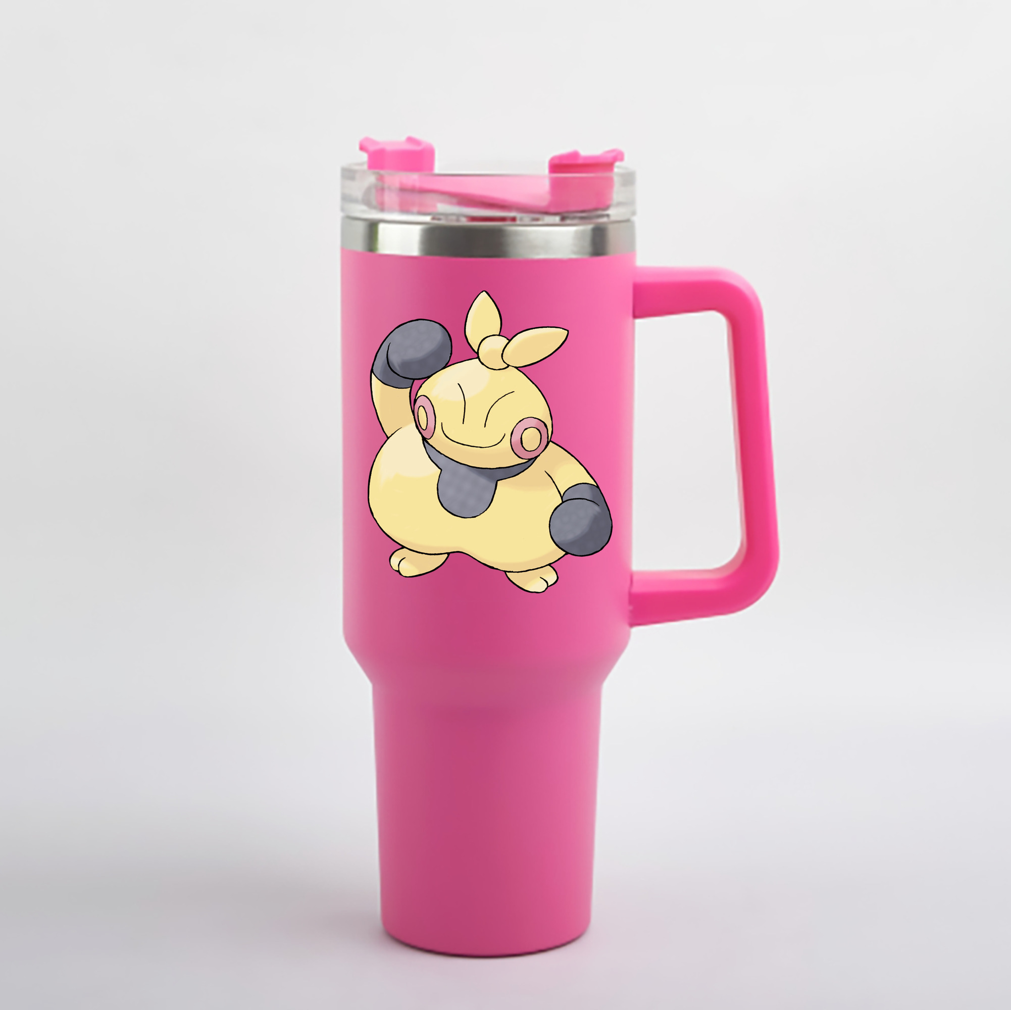 （画像用） ポケットモンスター Pokémon 1200mL車用タンブラー - クリスタルステッカー（プラスチックストロー付き）